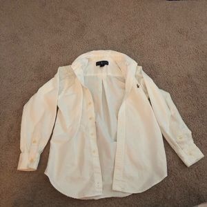 Ralph Lauren Boys White Button Down Shirt